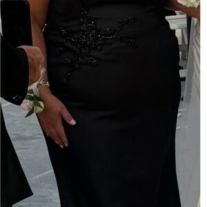 Elegant Black Wedding Dress